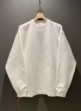 ARMOR MADNESS BEAMS JAPAN宽松复古重磅日产红绳纯色打底长袖T恤