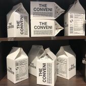 闪电袜子船袜牛奶盒 限定 藤原浩刺绣黑白男女短袜 MADNESS ARMOR