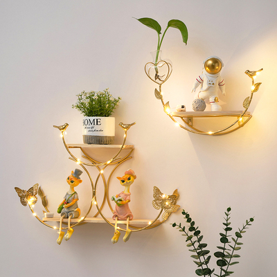 北欧风水培装饰架送灯线