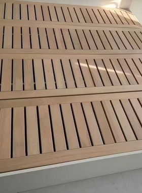 榉木榫卯床板实木床板防潮排骨架铺板静音榻榻米透气护腰加硬床板