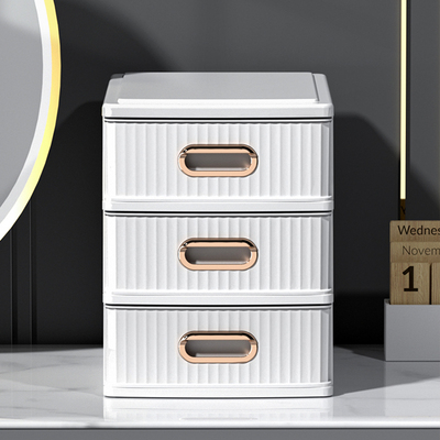 透明塑料桌面办公用品轻奢收纳盒