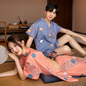 印花情侣款艾灸前后开背理疗服