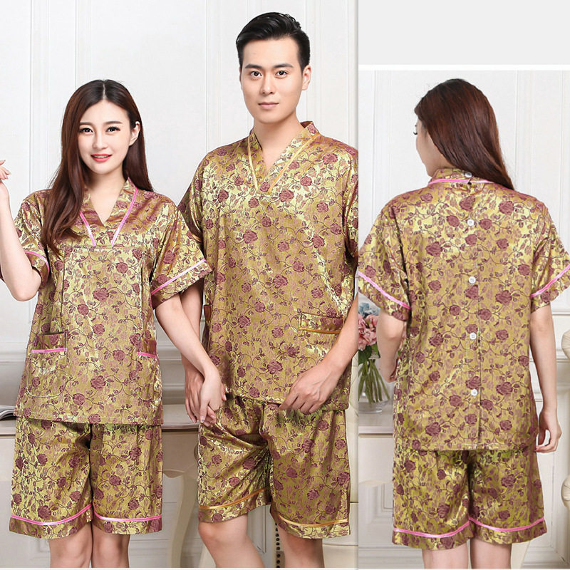 后开扣艾舅服男女针灸理疗服情侣款按摩足疗服套装推油刮痧理疗服