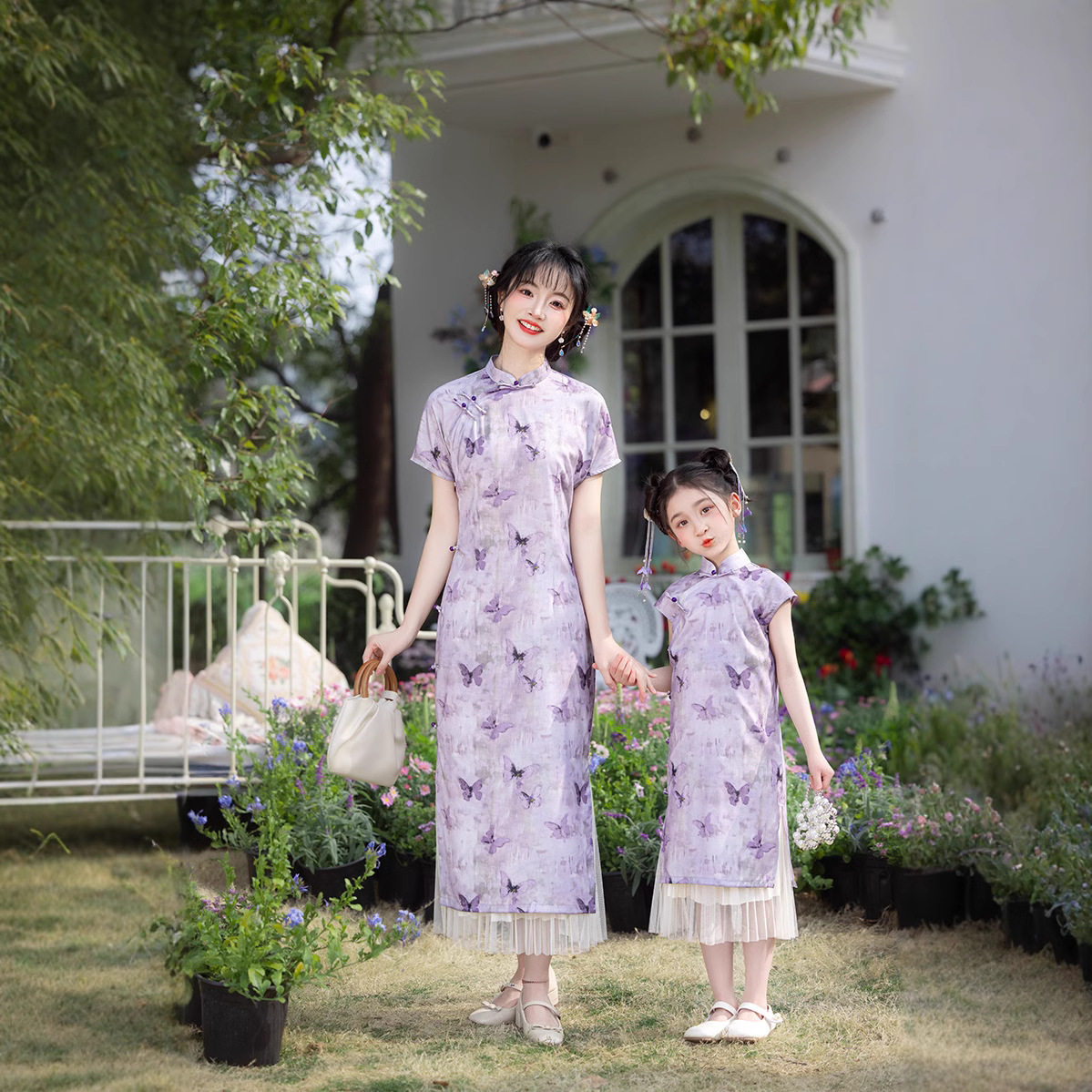 亲子旗袍母女装2026新款儿童中式改良旗袍礼服日常可穿透气连衣裙