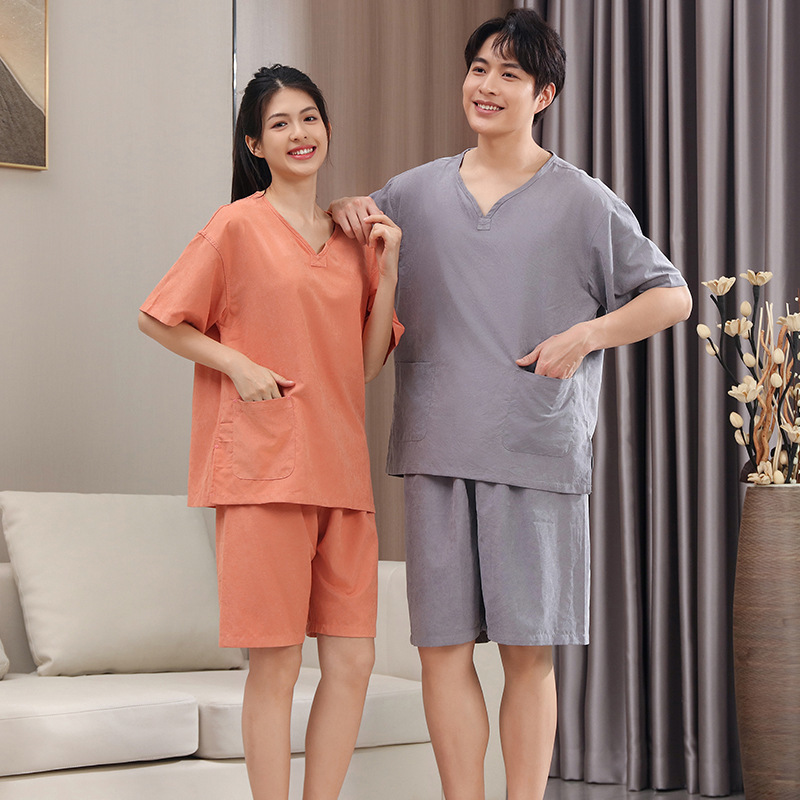 高档白绒汗蒸服女艾灸服按摩桑拿服男士足浴服酒店浴衣理疗服养生