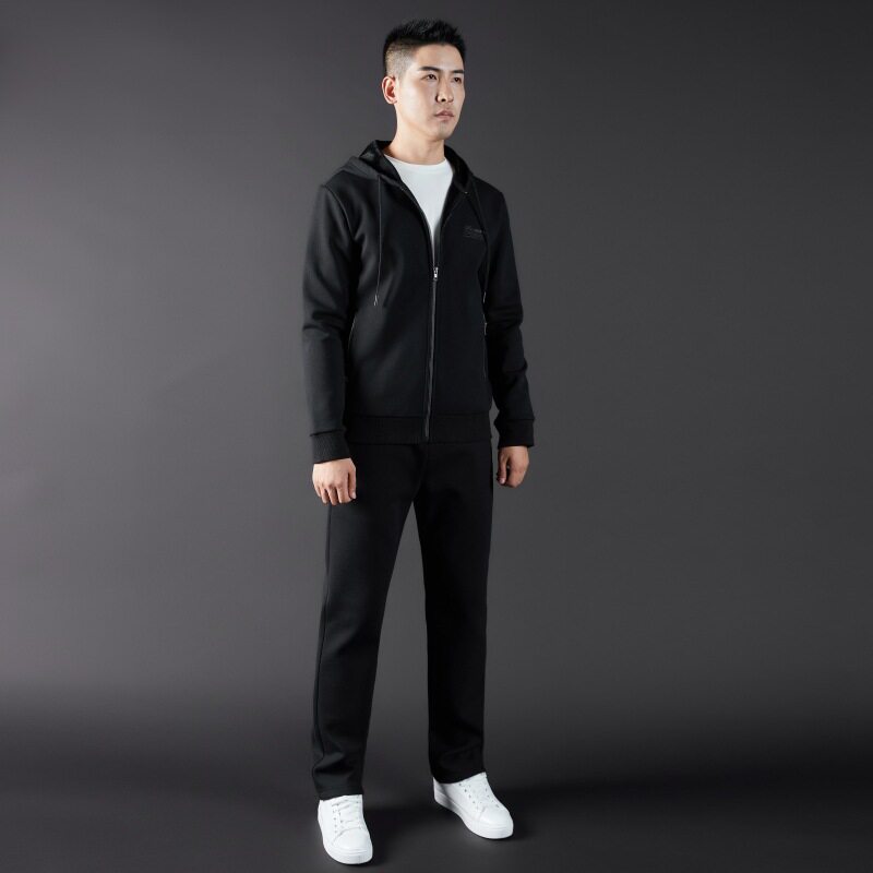 软糯舒适休闲2026春秋套装男士连帽运动服两件套秋冬男款开衫卫衣