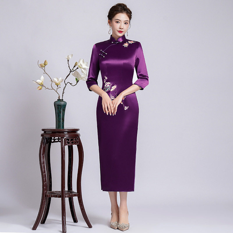 喜婆婆婚宴装日常平时可穿结婚礼服妈妈旗袍中年婚礼2026春季新款