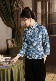 2026年春季新款旗袍小上衣两件套日常长款改良素雅新中式礼服套装