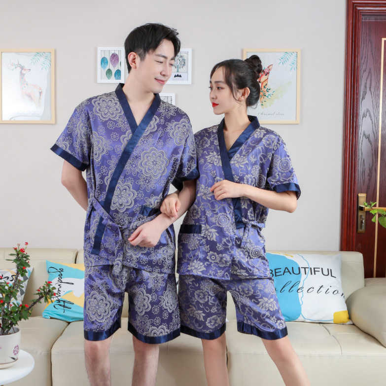 汗蒸服开衫男女情侣桑拿洗浴