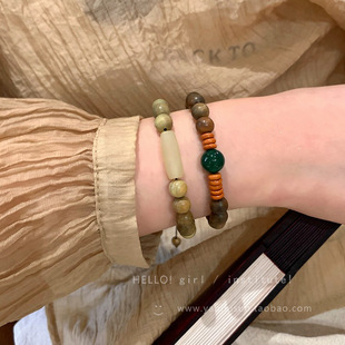 新中式手串珠编制绳手链小众情侣款一对手串高级设计感手饰品批发