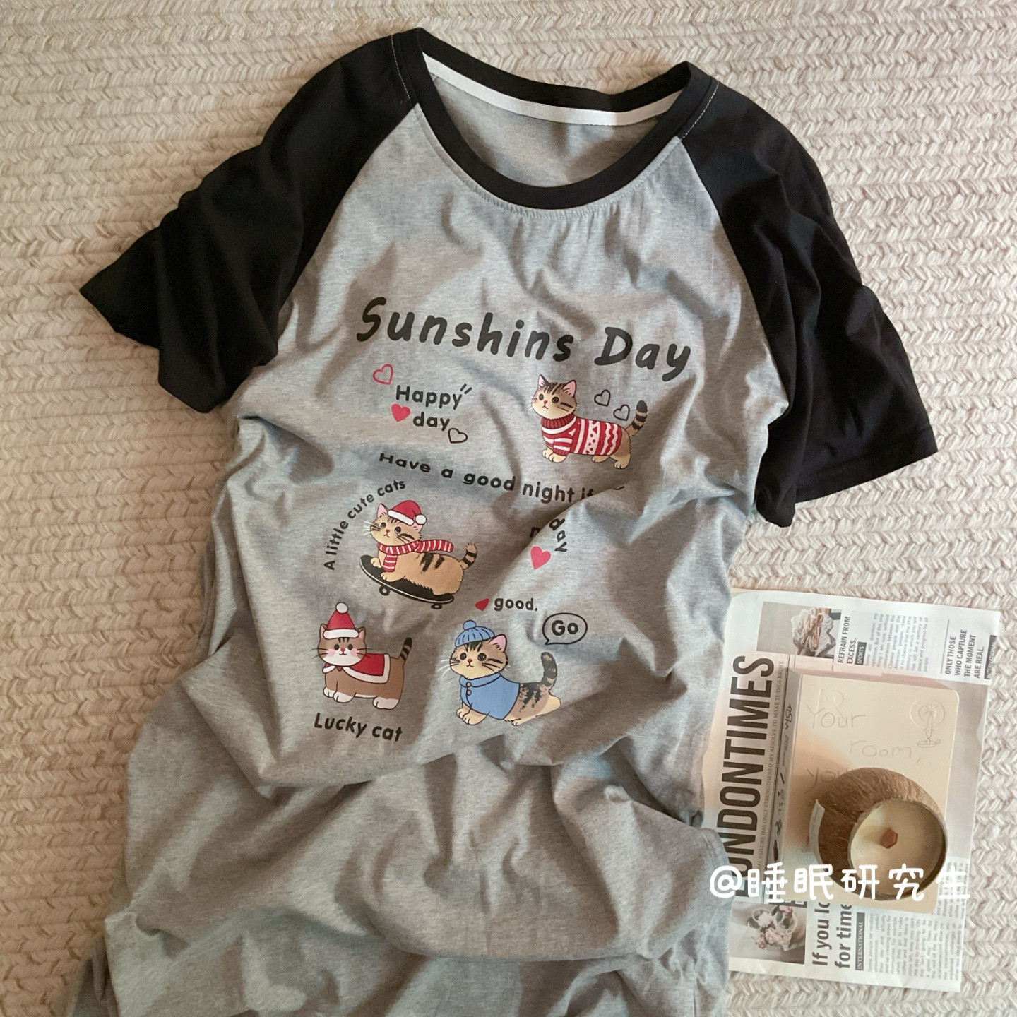 【有口袋的睡裙】带胸垫春夏季女睡衣纯棉软料遛弯家居服
