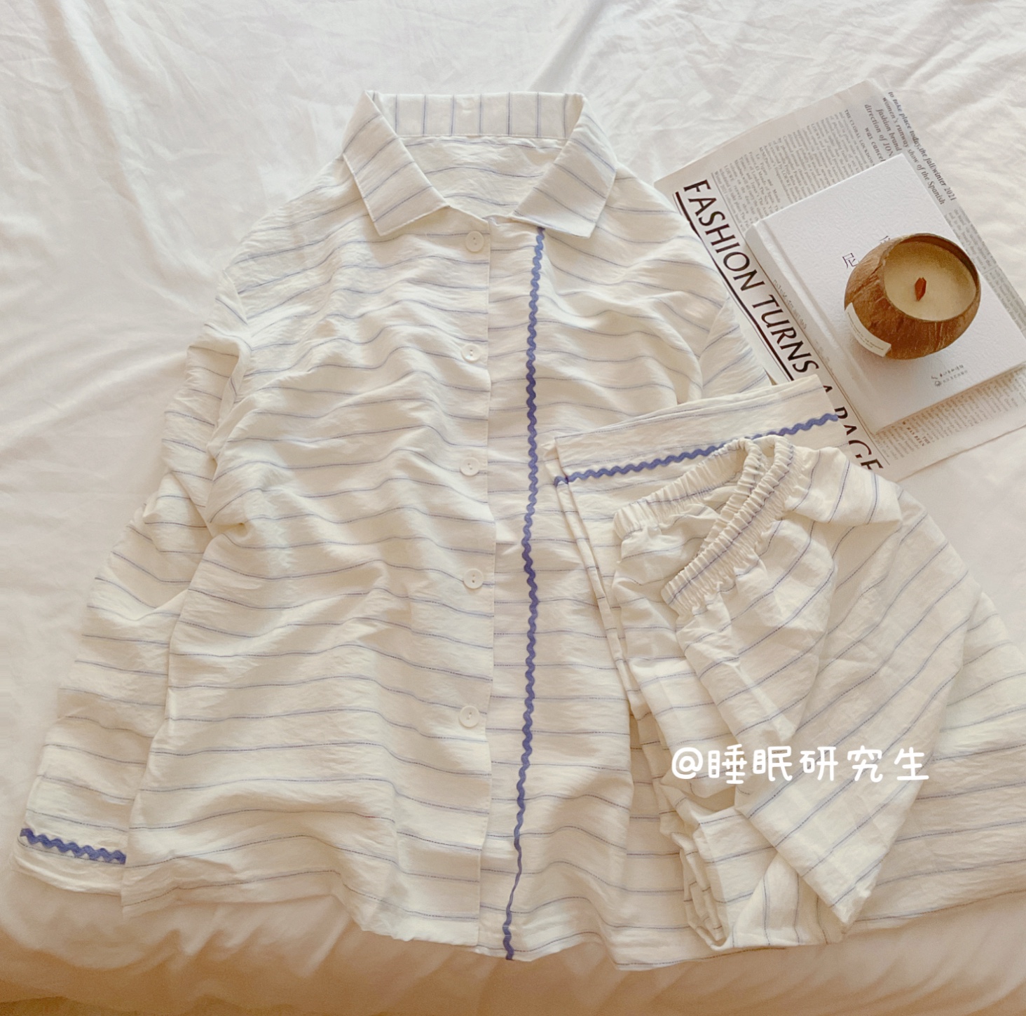 【0卡奶油】小奶皮系列高智感秋季女睡衣大码家居服套装质感织物