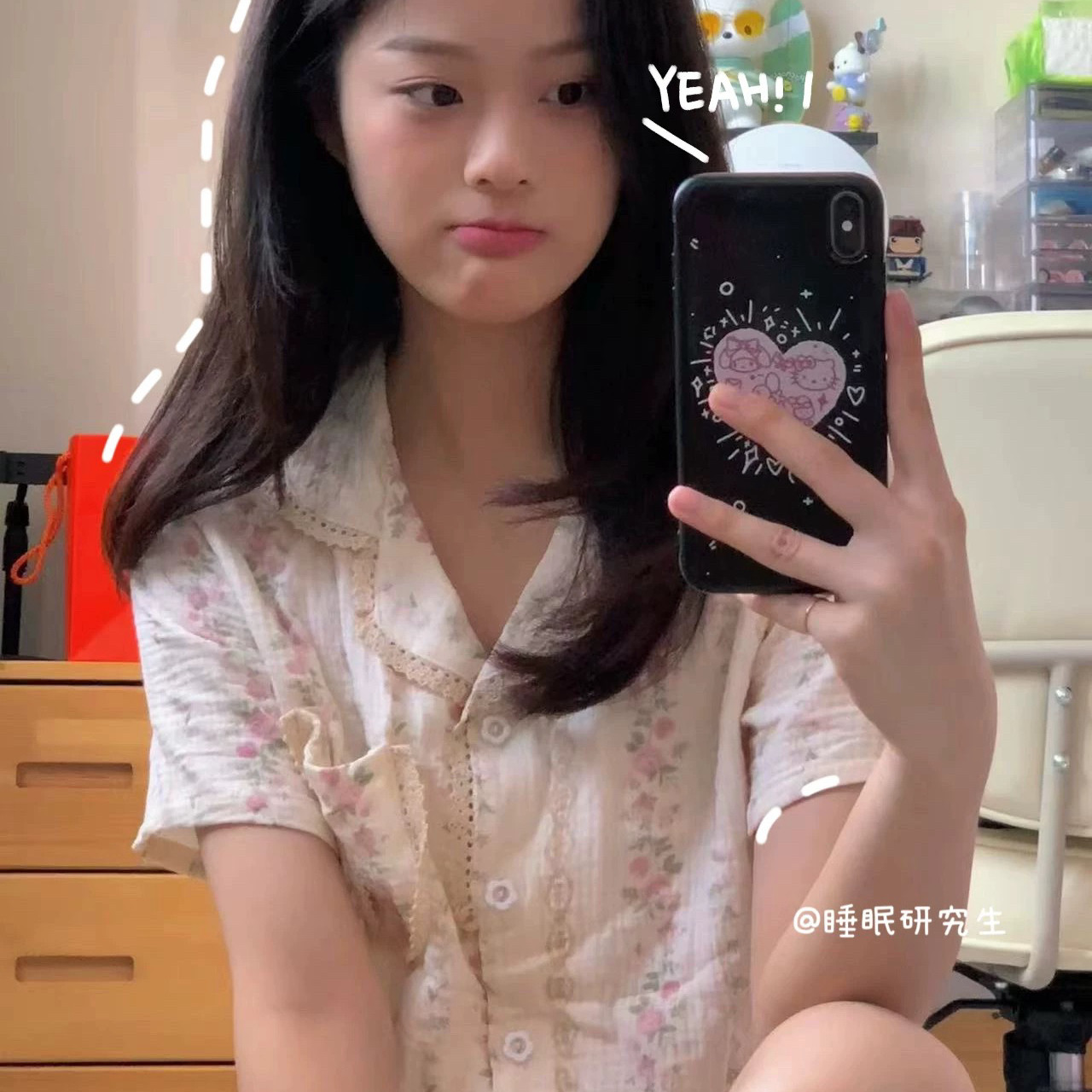 ＊【花与爱丽丝】短袖短裤长裤夏季女睡衣纯棉绉布家居服三件套