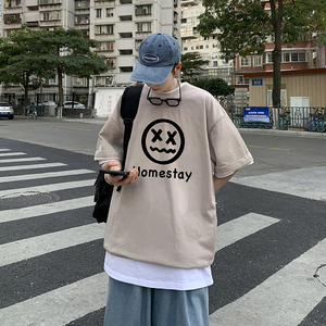 t恤男短袖ins潮牌早春韩版百搭潮流百搭夏季宽松衣服A161-T15图片