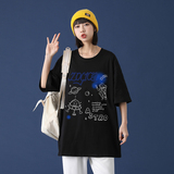 短袖T恤男春夏季潮流百搭港风上衣服潮牌宽松半袖A161-T05，男装T恤，电商A161