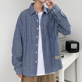 2021夏季新款衬衫男短袖韩版潮流刺青年休闲百搭薄A161-C18，男装衬衫，电商A161