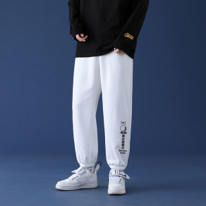 男春秋季2021新款韩版潮流夏季休闲运动裤束脚修身A161-G231-P35图片