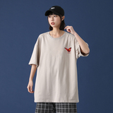 印花短袖t恤男潮牌夏季潮流百搭子宽松衣服2021新款A161-T01，男装T恤，电商A161