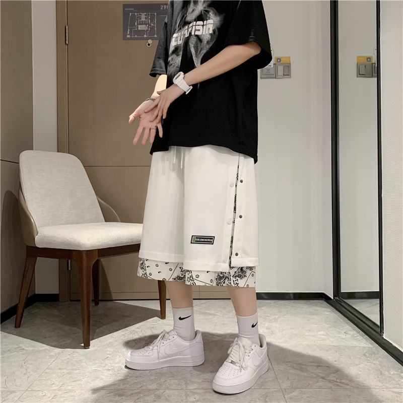 潮牌夏季短裤男韩版宽松休闲运动五分裤潮流中裤A161-D0653-P35,男装休闲裤,电商A161