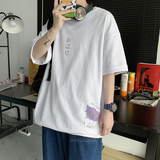 2021新款短袖男t恤宽松潮流夏季衣服潮牌百搭体恤衫A161-T23，男装T恤，电商A161