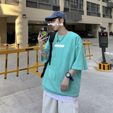 短袖男潮牌宽松t恤韩版潮流夏季ins上衣百搭港风半袖A161-T10，男装T恤，电商A161