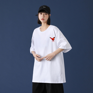 2021年夏季新款休闲跑步服韩版印花短袖时尚宽松A161-T01图片