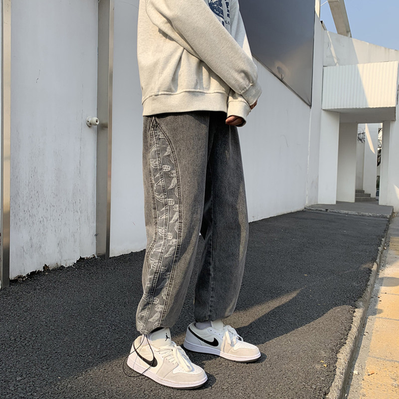 男士牛仔裤男潮牌修身小脚韩版潮流裤春秋款休闲A161-K215-P45,男装牛仔裤,电商A161