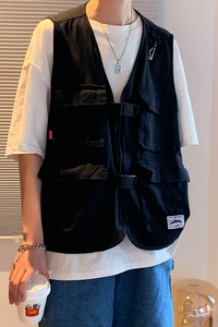 马甲男外穿运动休闲坎肩春秋工装马夹外套夏季薄款A161-M2011图片