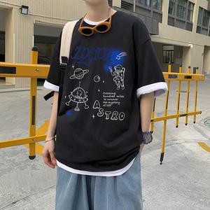 2021新款夏季半袖男短袖T恤男装潮牌潮流上衣服A161-T05-P25图片