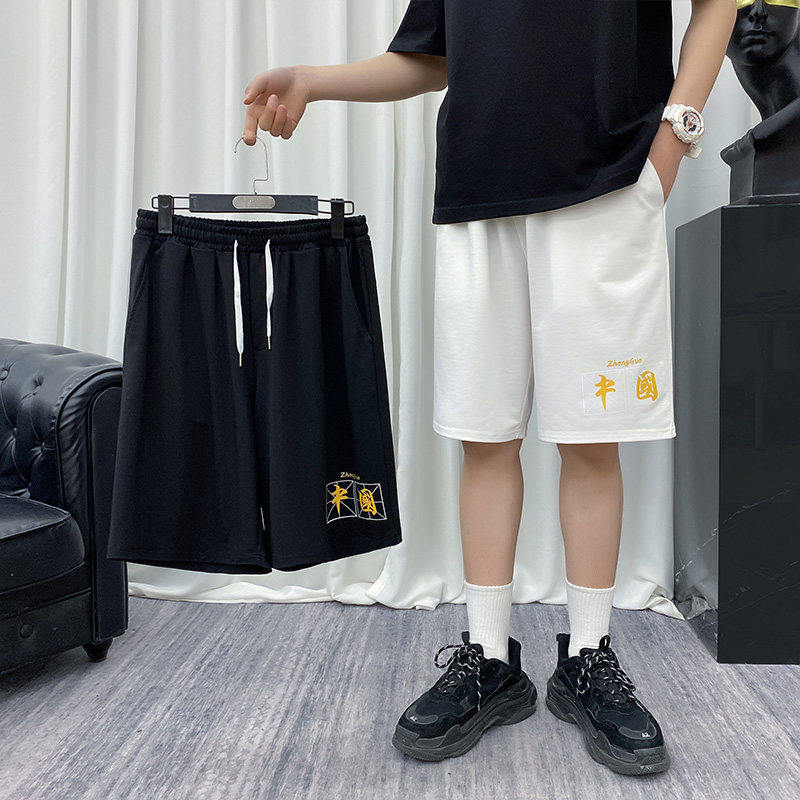 夏季休闲短裤运动潮流中裤外穿宽松百搭潮牌男A161-D08-P30图片
