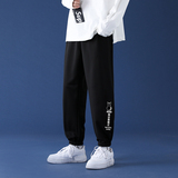 男春秋季2021新款韩版潮流夏季休闲运动裤束脚修身A161-G231-P35，男装休闲裤，电商A161