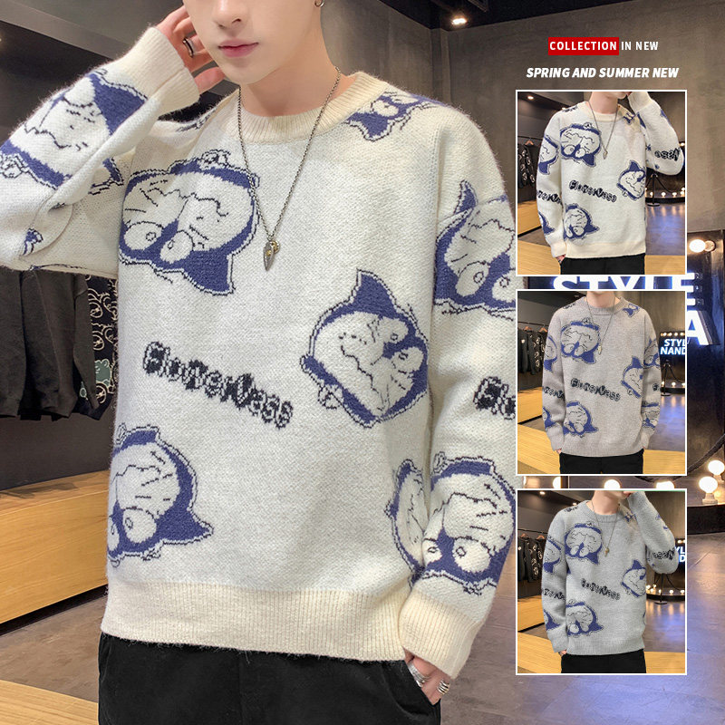 毛衣时尚秋冬季打底衫潮流韩版加厚男士毛线衣A161-M2036-P68图片