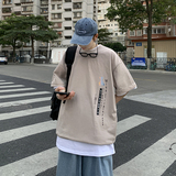 男士短袖t恤夏季潮牌宽松潮流ins百搭体恤上衣服男装A161-T18，男装T恤，电商A161