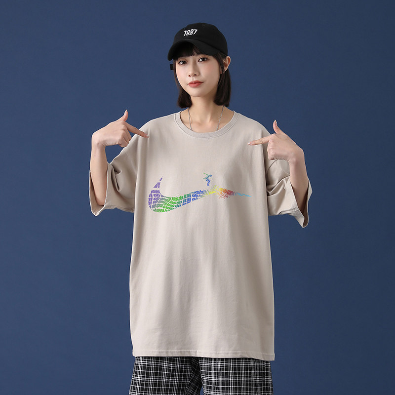 夏季短袖T恤韩版潮流宽松圆领打底衫潮半截袖体恤薄A161-T12-P25,男装T恤,电商A161