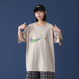 夏季短袖T恤韩版潮流宽松圆领打底衫潮半截袖体恤薄A161-T12-P25，男装T恤，电商A161
