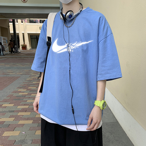港风t恤男宽松衣服男生短袖ins潮夏季男装潮流潮牌A161-T02-P25