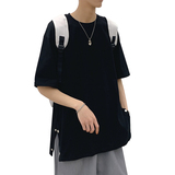 潮牌夏季短袖t恤件ins半袖特大码圆领加肥加大体恤A161-T003-P30，男装T恤，电商A161