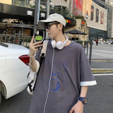 夏季短袖男韩版ins潮流T恤日系原宿潮牌宽松上衣A161-T17，男装T恤，电商A161