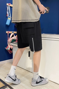 夏季短裤男士休闲裤宽松裤潮流时尚中裤五分裤A161-D356图片