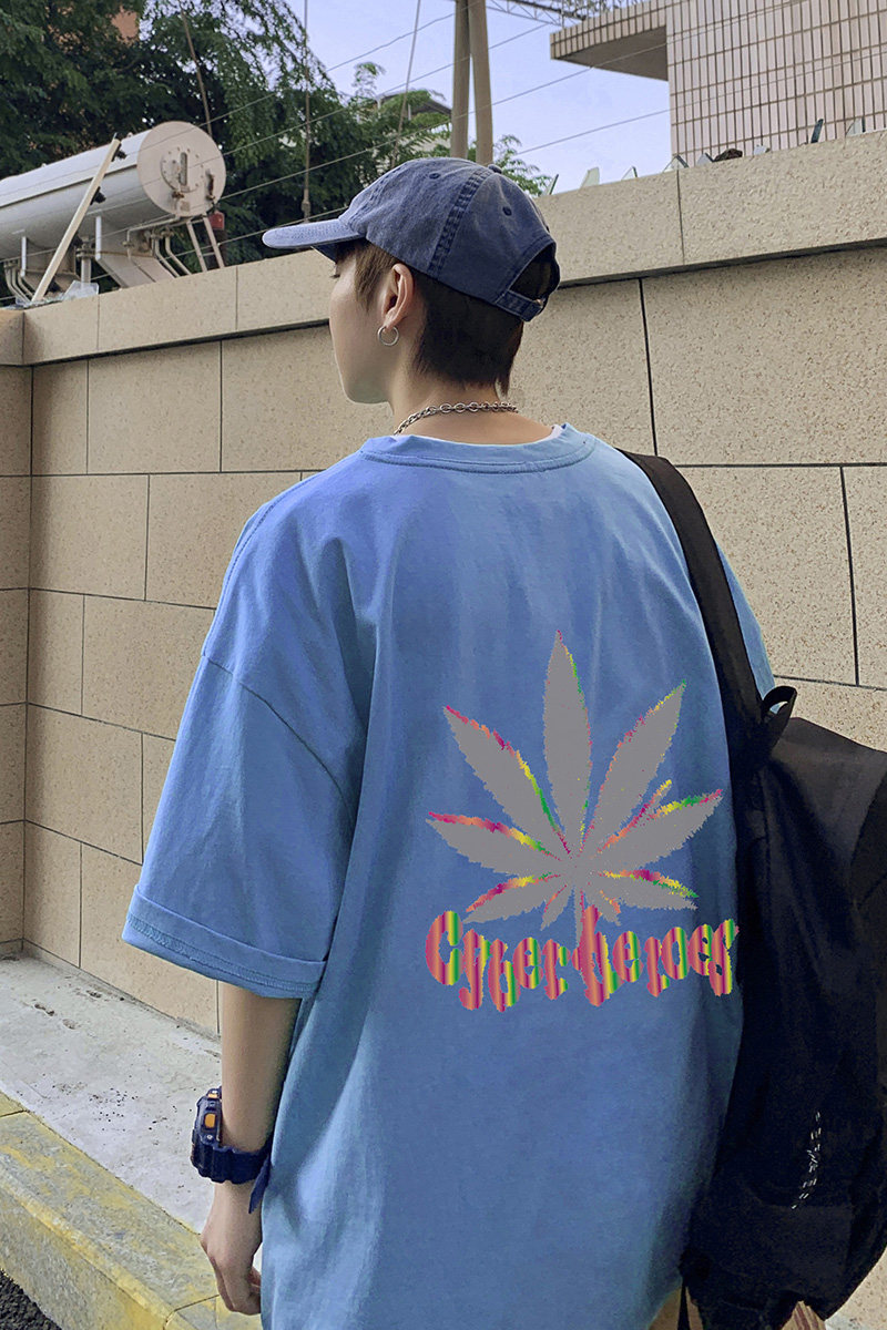 网红t恤男ins超火夏季港风短袖潮牌韩版潮流百搭A161-T11-P25,男装T恤,电商A161