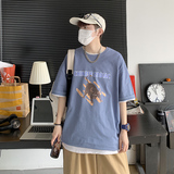 潮牌cec短袖t恤男港风潮流百搭宽松半袖体恤A161-T26，男装T恤，电商A161