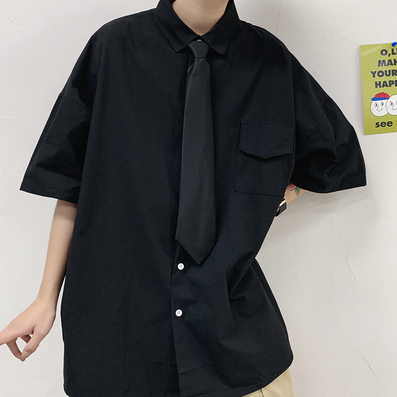 t恤短袖半袖ins潮牌百搭潮流夏季体恤港风宽松衣服A161-W1053,男装T恤,电商A161