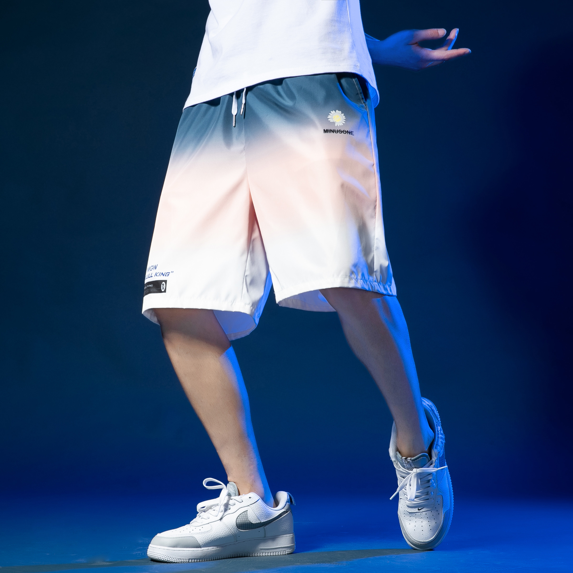 短裤男2021夏季新款针织五分裤运动裤宽松透气裤子A161-D2201-P30,男装休闲裤,电商A161