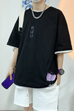 短袖男潮牌潮流简约百搭t恤宽松原宿风2021夏季衣服A161-T23，男装T恤，电商A161