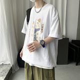 潮牌夏季短袖男韩版ins百搭宽松T恤潮流bf风情侣半袖A161-T28，男装T恤，电商A161