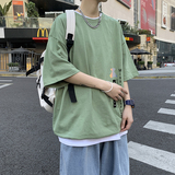 2021新款百搭男夏季短袖ins潮牌潮流半袖体恤宽松t恤A161-T18-P25，男装T恤，电商A161