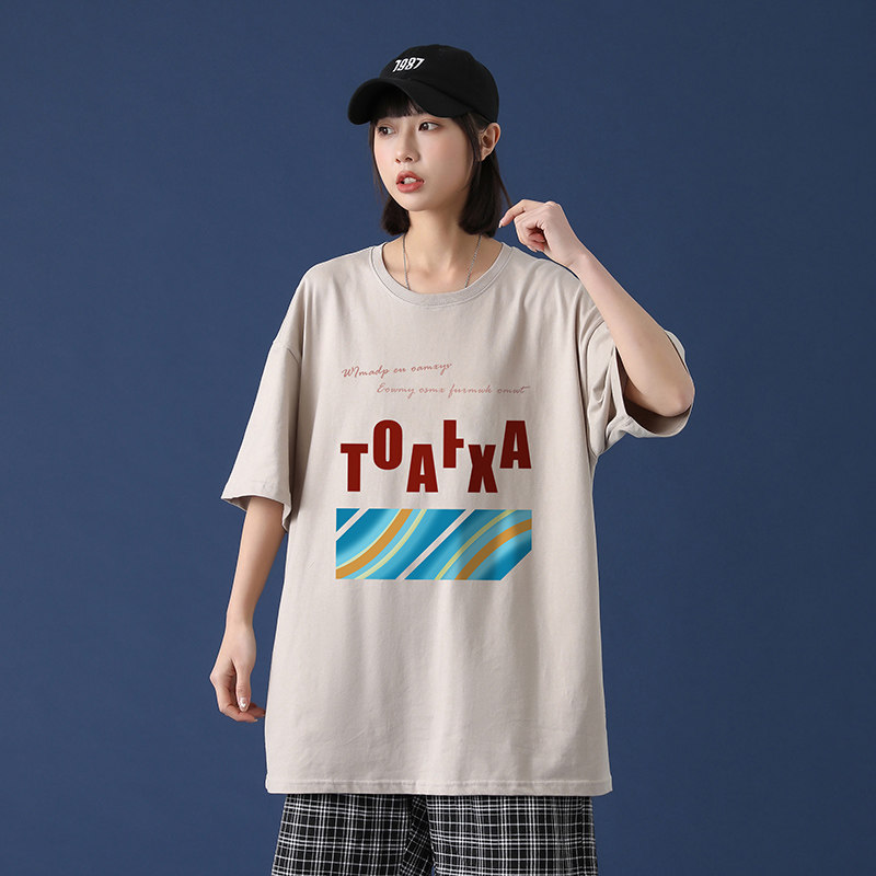 短袖t恤男装潮牌宽松半袖港风体恤ins韩版潮流百搭A161-T40-P25,男装T恤,电商A161