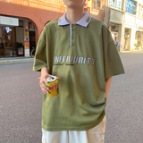 夏季新款短袖T恤潮流潮牌翻领polo衫男修身休闲上衣A161，男装Polo衫，电商A161