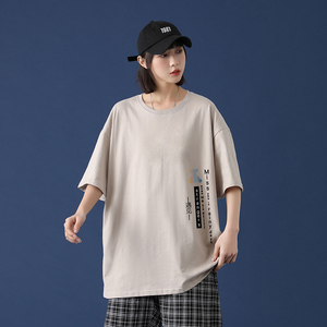 短袖T恤2021夏季新款潮流韩版休闲体恤ins潮牌上衣A161-T18-P25图片