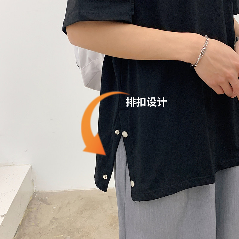 潮牌夏季短袖t恤件ins半袖特大码圆领加肥加大体恤A161-T003-P30,男装T恤,电商A161